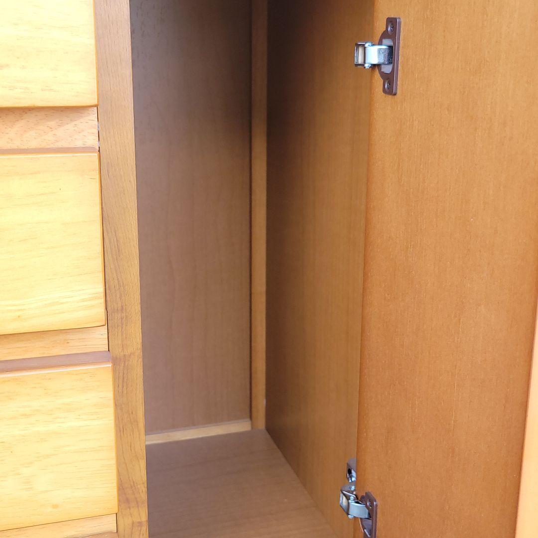 maruni マルニ木工 電話台 FAX台 キャビネット 収納付き 幅61cm