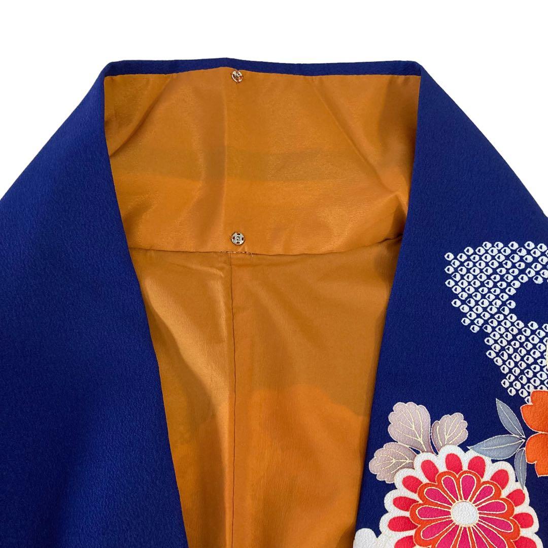 美品★キスミス★振袖★玉城ティナ×キスミス振袖★蝶々★花★青系★成人式★卒業式