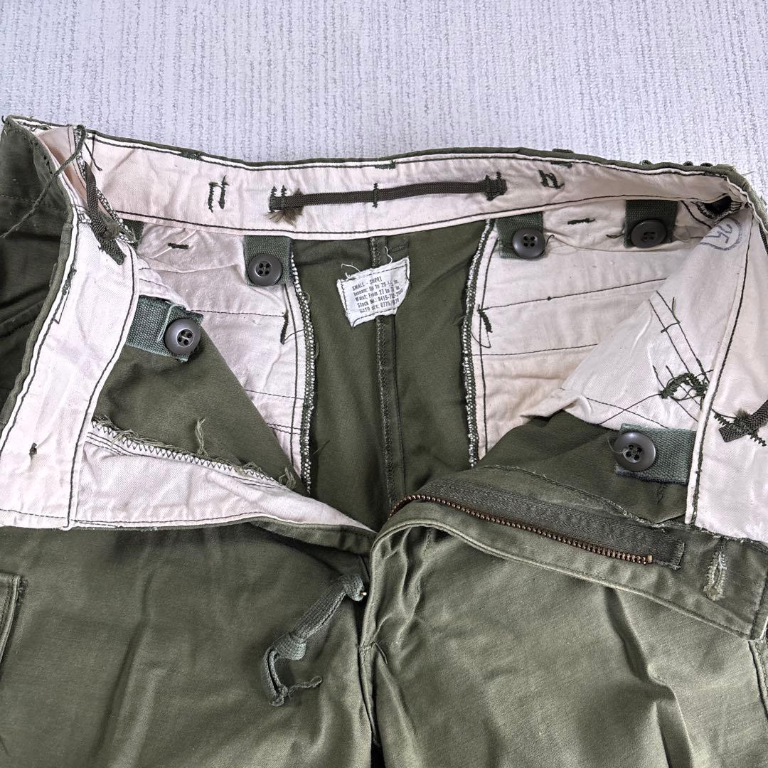 USミリタリー実物M-65フィールドカーゴパンツスモールショート