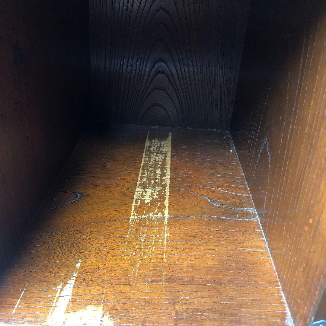 R★書道　机　ミニ箪笥　骨董　アンティーク①扉