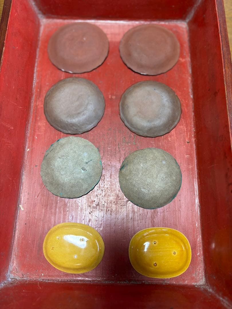 珉平焼 せんべい皿 緑釉 豆皿 淡路焼　民平焼 伊賀焼　古備前　セット