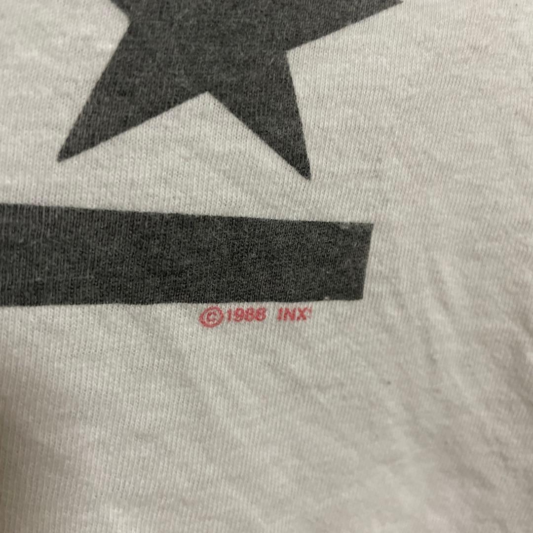 レア　INXS ダコタジョンソン着用　バンド　Tシャツ　ヴィンテージ　セレブ　白