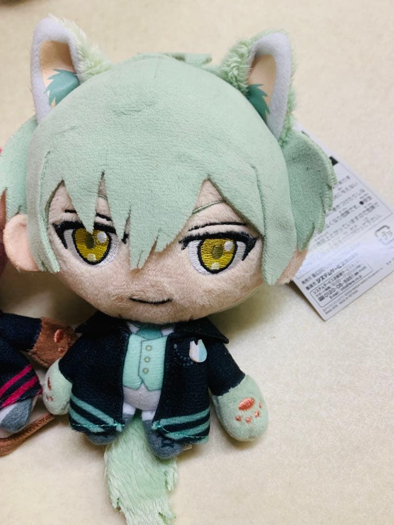 亥清悠 狗丸トウマ　ぬいぐるみバッジ アイドリッシュセブン ナンジャタウン