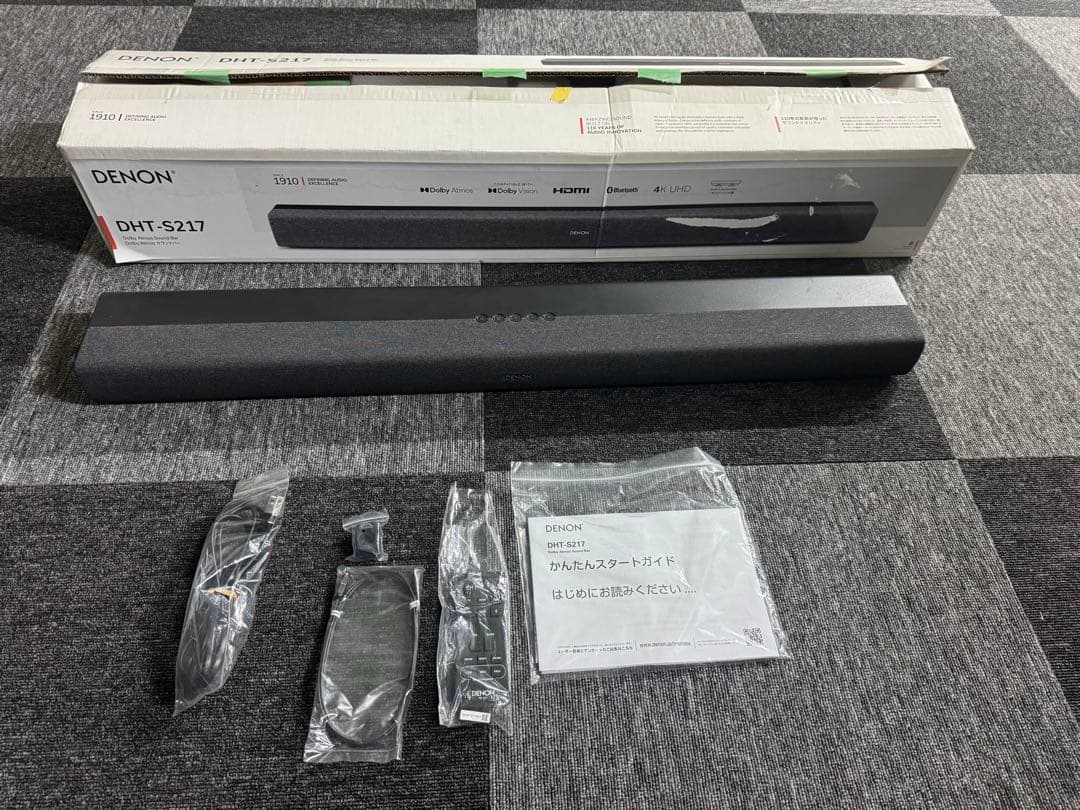 【美品】DENON DHT-S217 サウンドバー デノン　2022年製