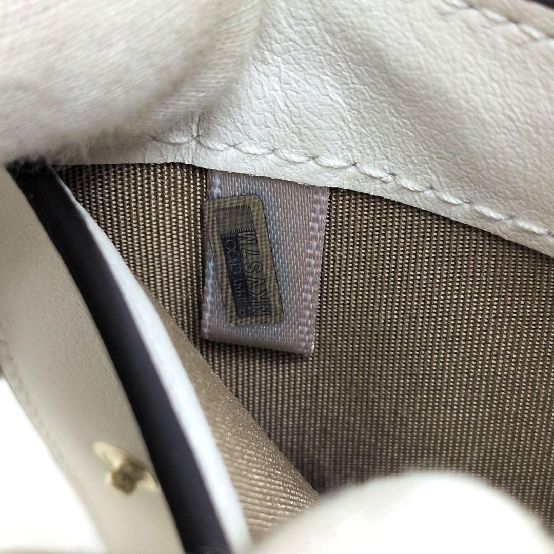 【未使用級 現行 付属品多数】ジミーチュウ　ハニ　二つ折り財布　クリスタル　ラテ