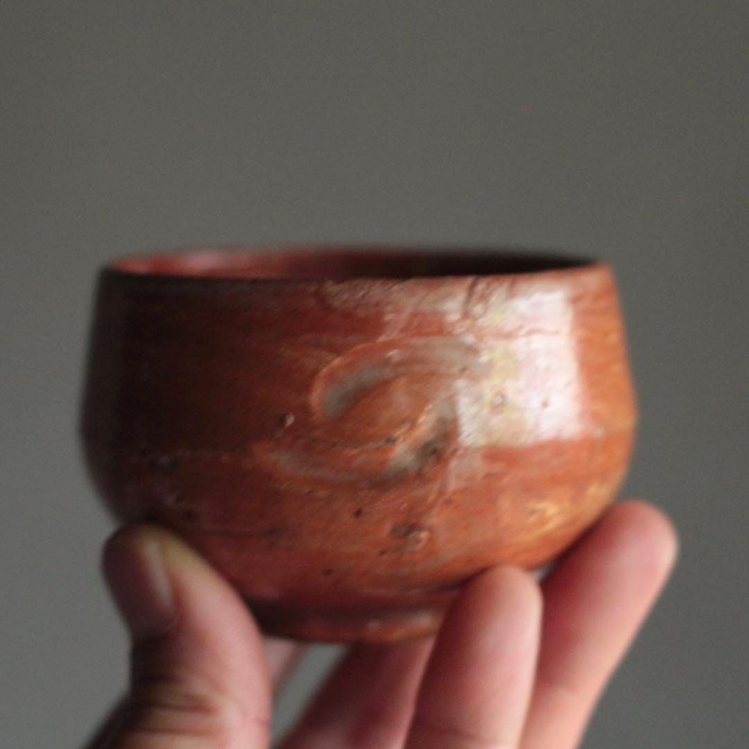 赤楽 小碗 No.5 大盃 小服茶碗 茶籠茶碗 古美術 古道具 アンティーク
