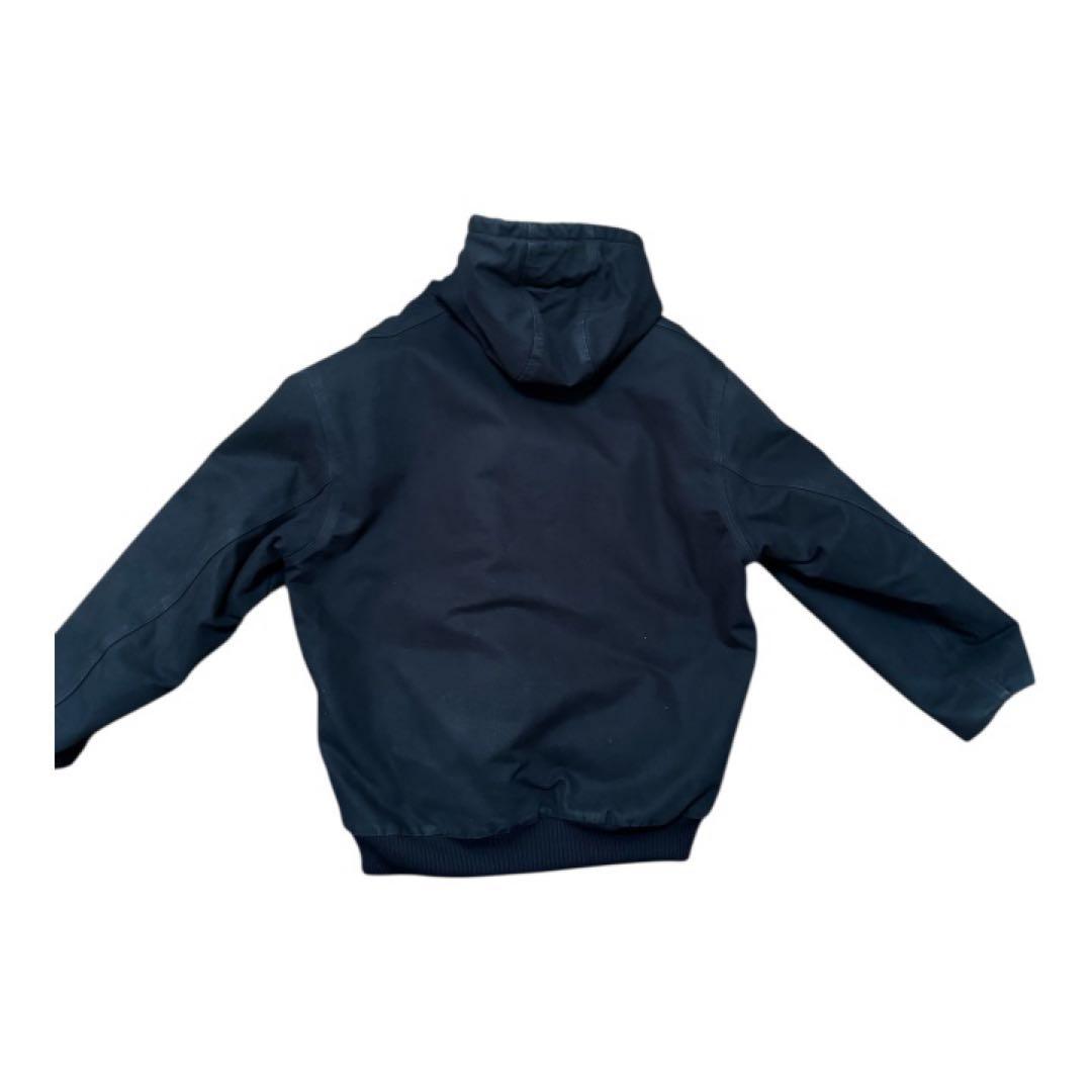 Carhartt フード付き ブラックジャンパー HR Construction