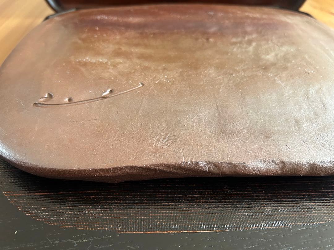 備前　吉本 正 四方皿（飾り皿）