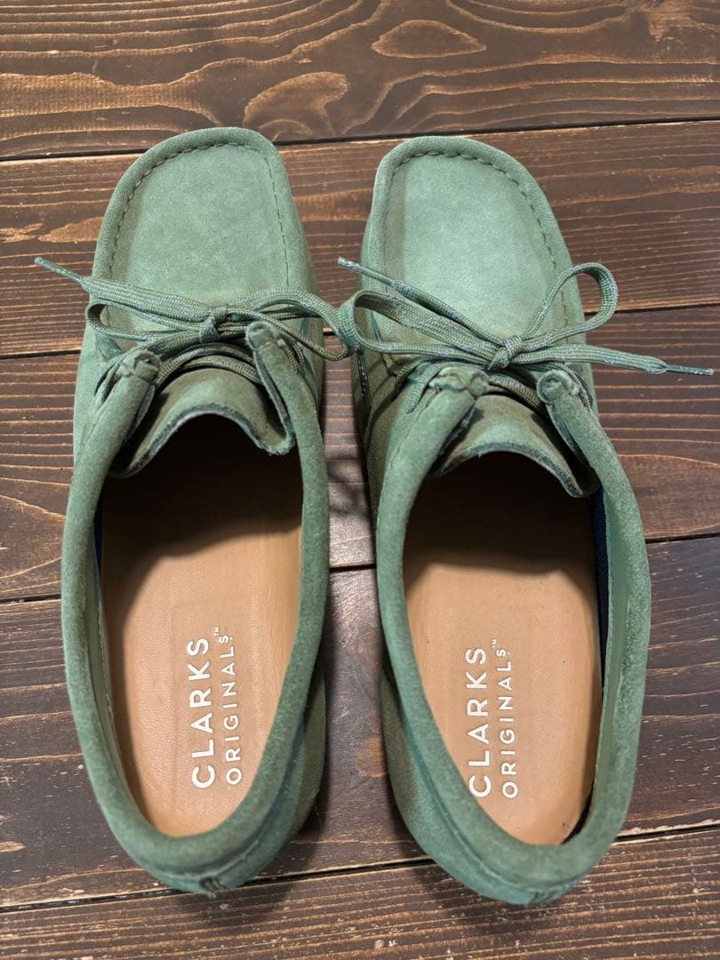 美品　Clarks Wallabee GTX Loden Green UK7.5