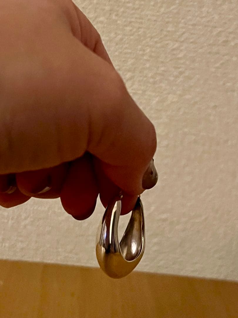 ete プランプフープピアス k18とシルバー925