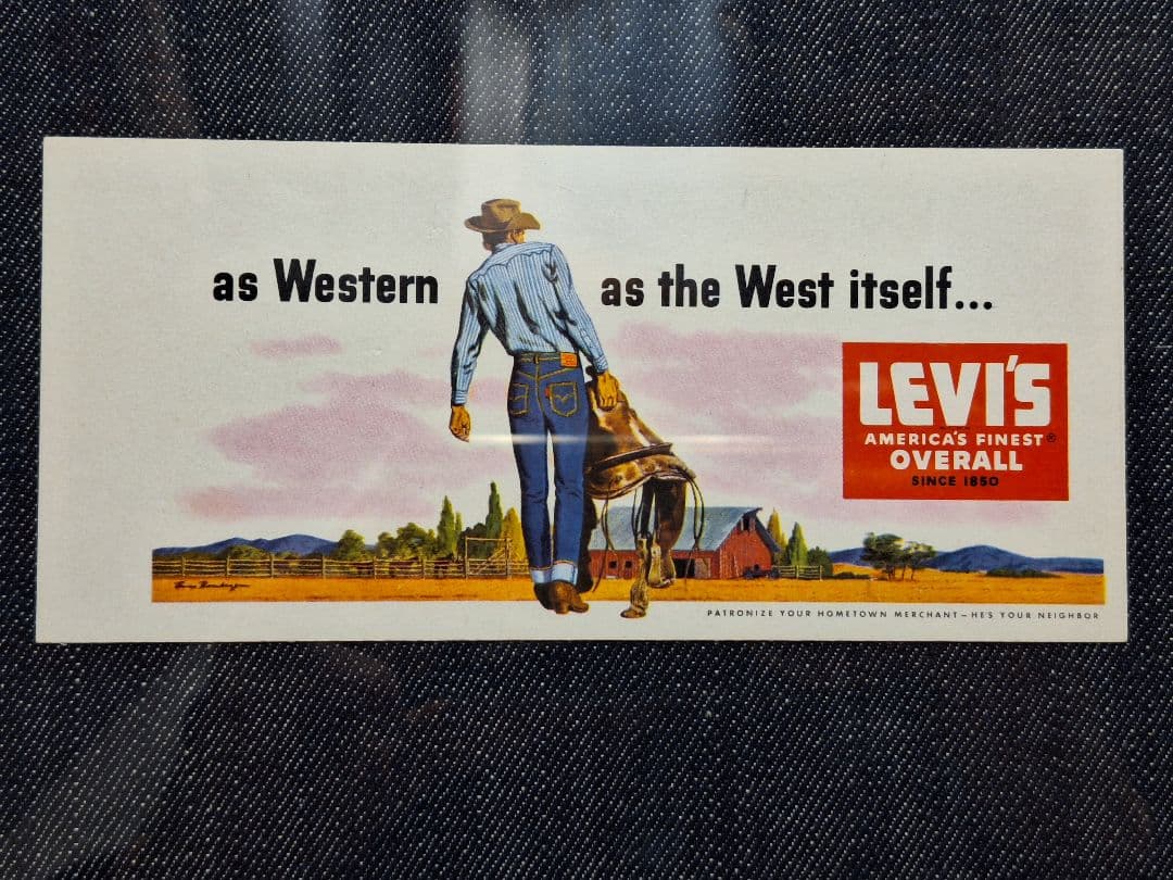 50's リーバイス インクブロッター ヴィンテージ アド 広告 販促 当時物