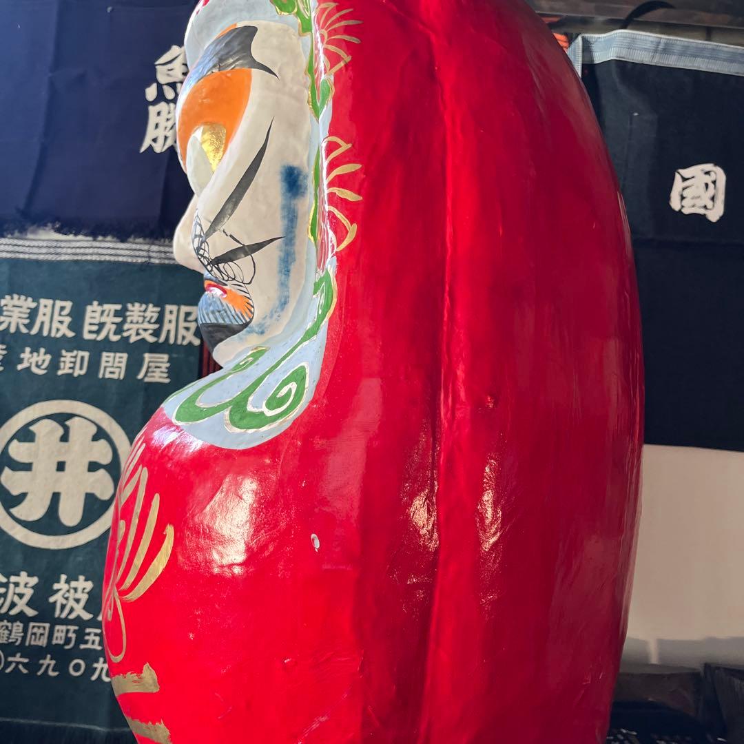 福島だるま　未使用品　縁起物　超特大サイズ　高さ約60cm