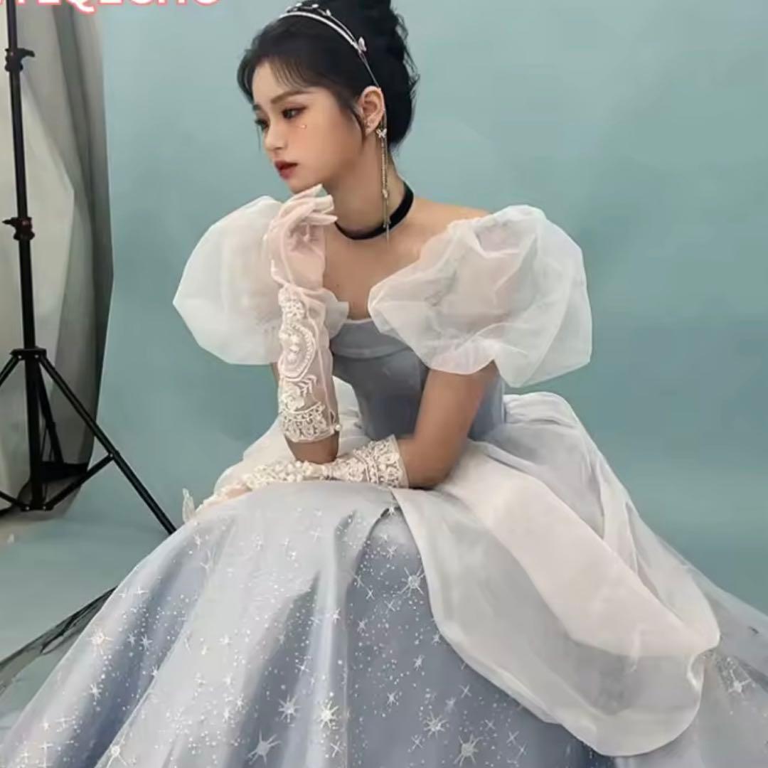 【月末まで期間限定値下げ】シンデレラ 水色 ドレス 仮装 ディズニー