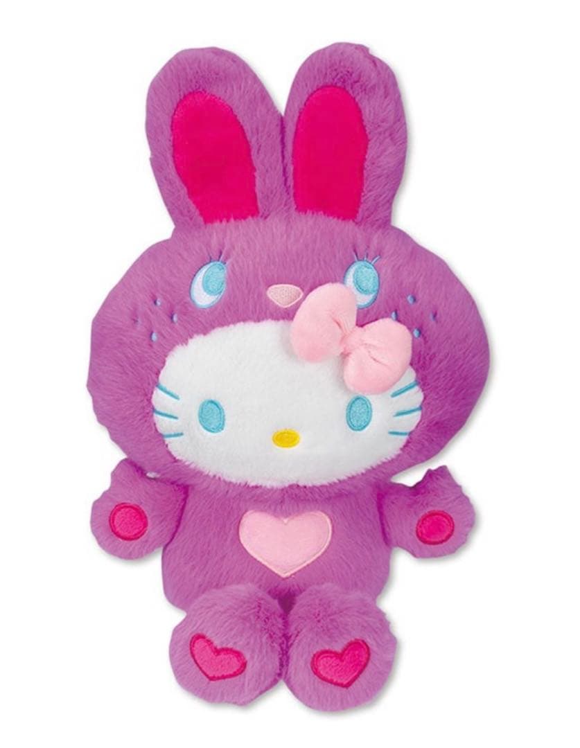 【1/14〆】ハローキティ カラフルバニー　4体 ぬいぐるみ アベイル　サンリオ