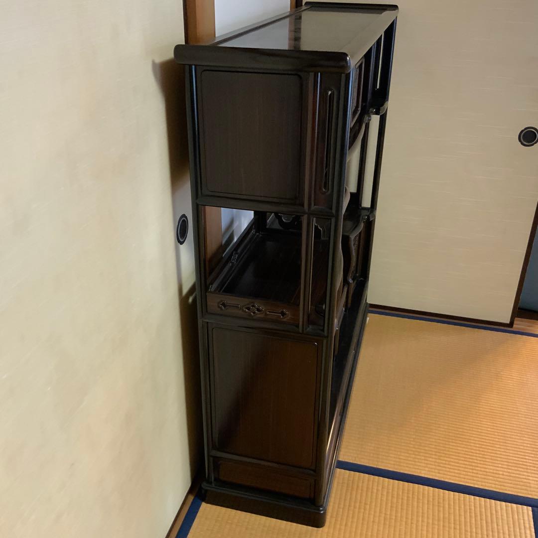黒檀 飾り棚　アンティーク