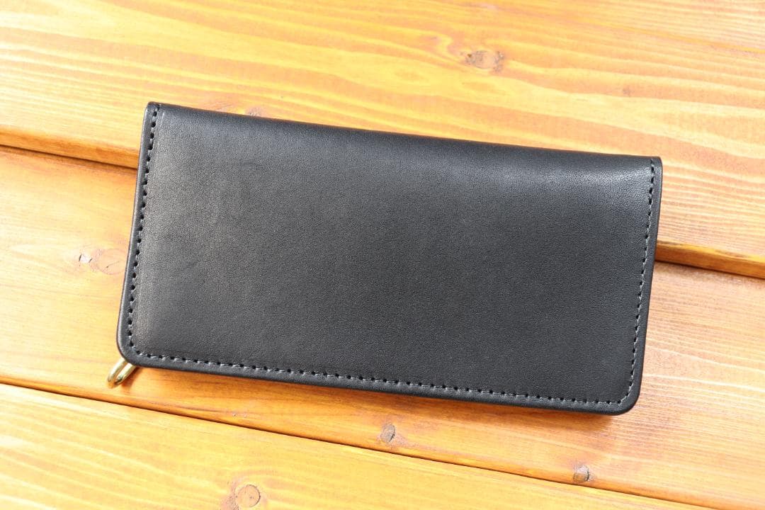 【即納商品】　ロングトラッカーウォレット　真鍮　栃木レザー