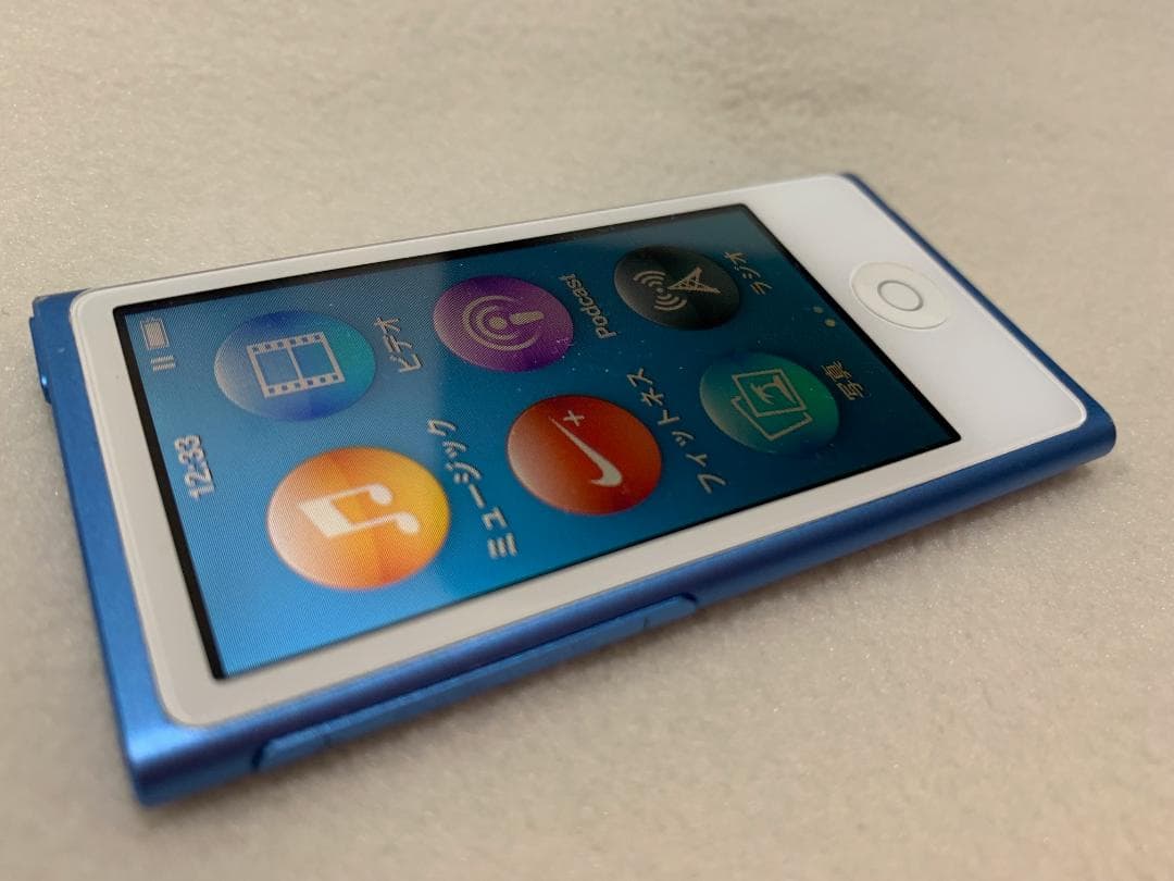 【美品】Apple iPod nano 第7世代 16GB ブルー