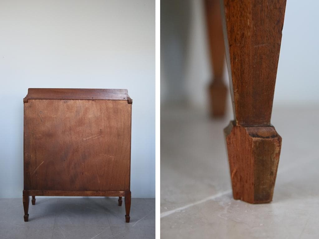 英国アンティーク木製ミュージックキャビネット/レコード収納/チェスト(91-15