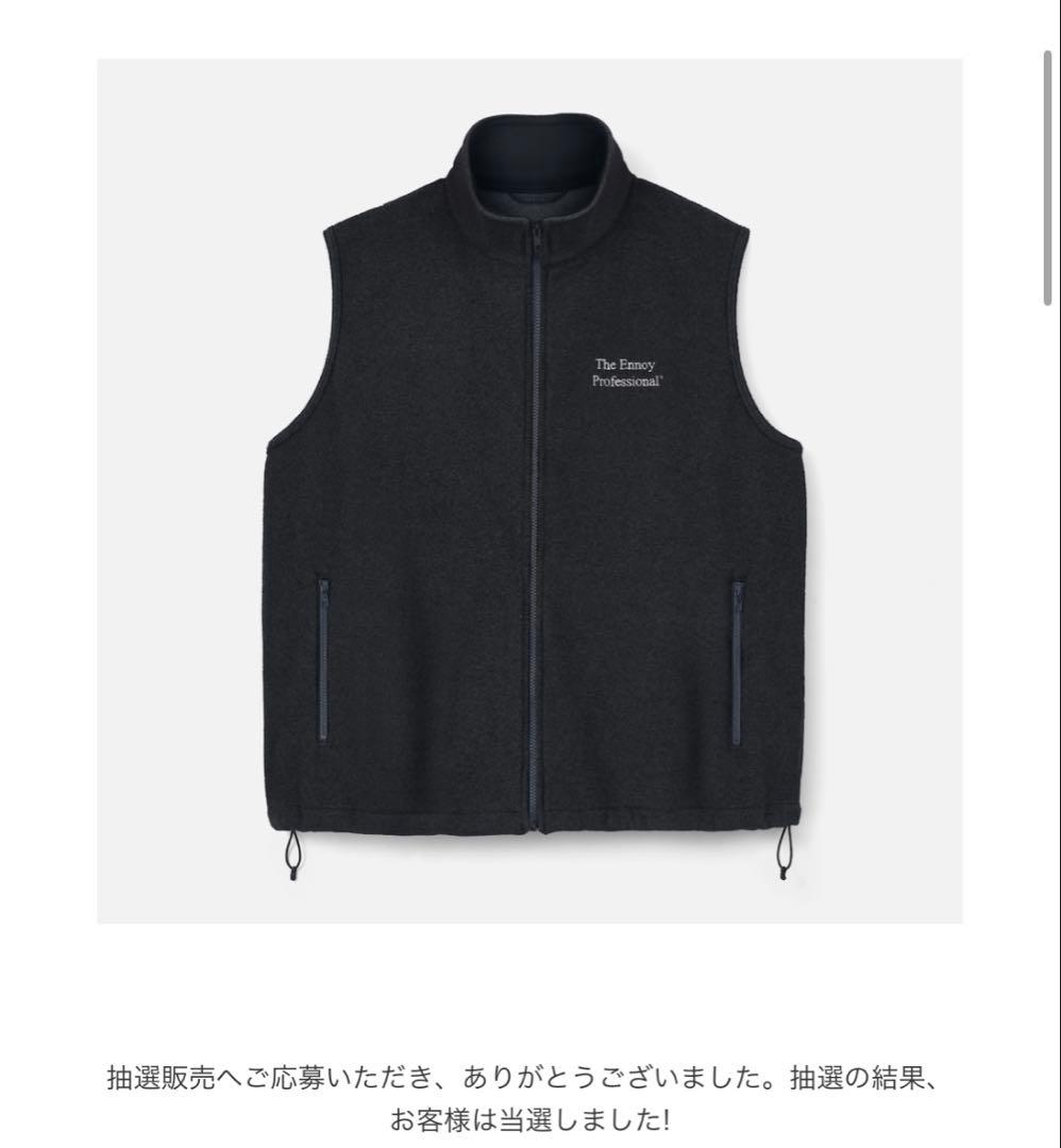 The Ennoy Professional ブラック　フリース　ベスト M