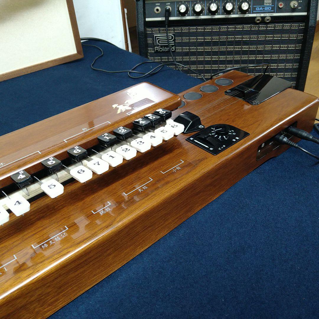 AF3 電子大正琴TES-100 音出し確認済 アダプター出力線 他 ケース入