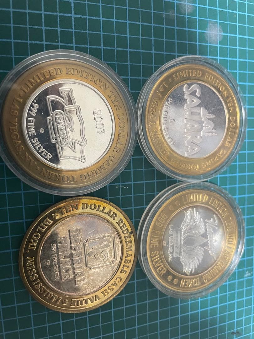 ラスベガス銀貨4枚