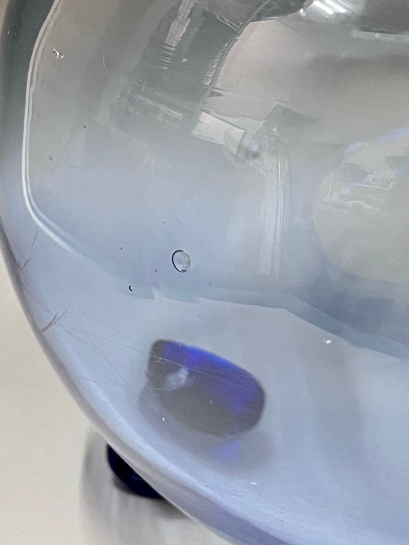 E679 猫脚硝子金魚鉢 金魚鉢 ガラス メダカ鉢 メダカ水槽 三つ脚 レトロ