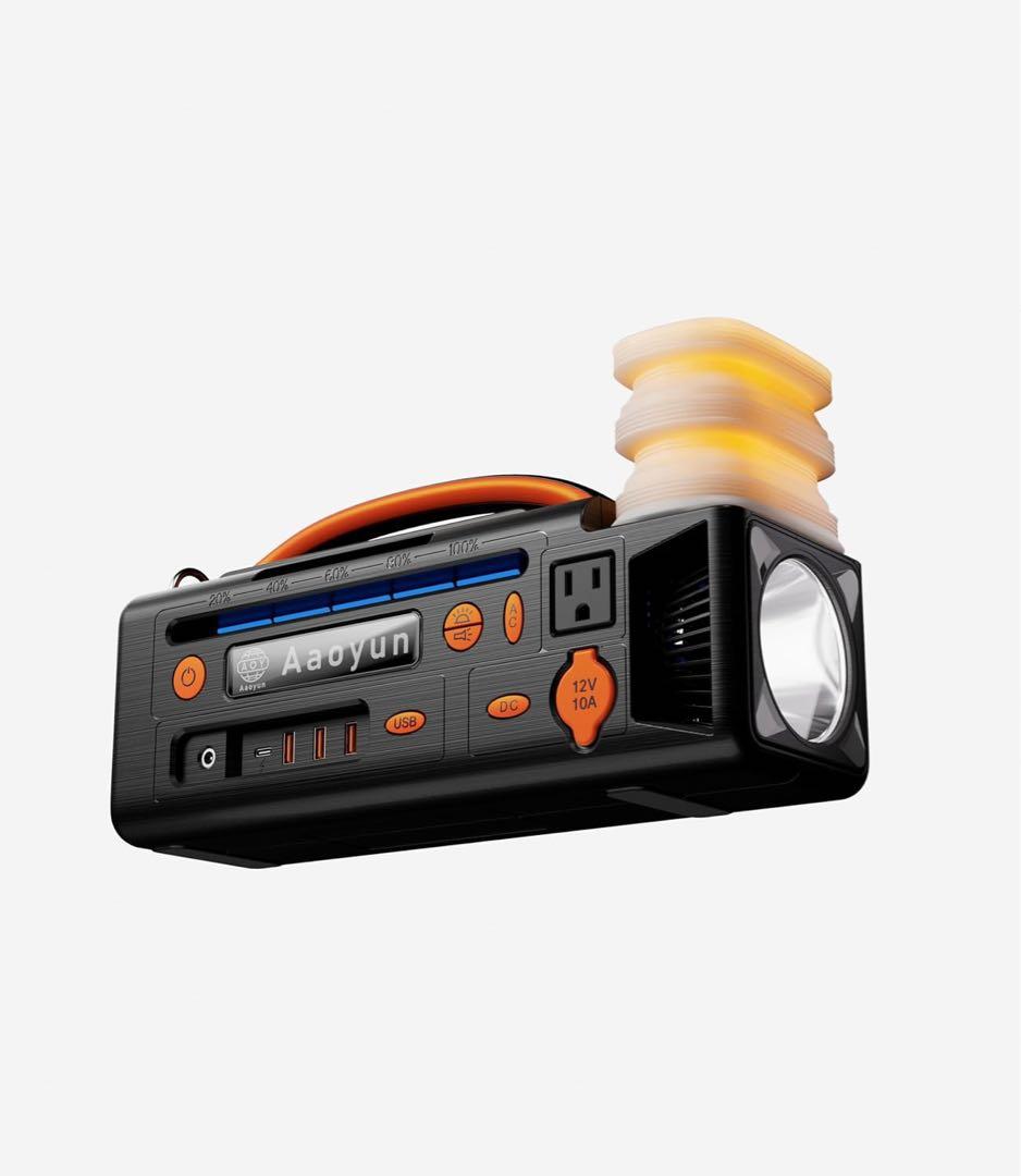 米国南部スタイル 高機能ライト付きポータブル電源 <売り切れ間近>