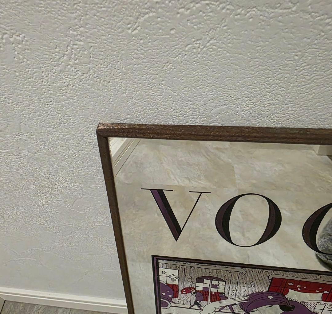 ヴィンテージ VOGUE ヴォーグ パブミラー 鏡 アート ビンテージ