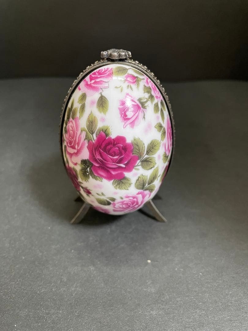 アンティーク　リモージュエッグパフュームボトルボックス