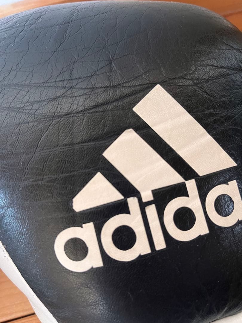 adidas ADISHORI ボクシンググローブ 黒/白 日本製　8オンス