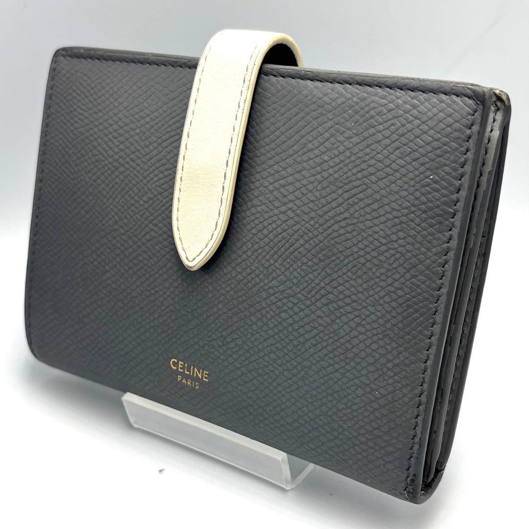 ちりツーキ 　　CELINE セリーヌ ミディアム ストラップウォレット