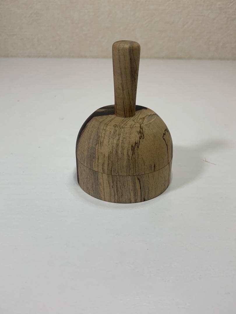 川瀬表完　縞柿砧香合　美品