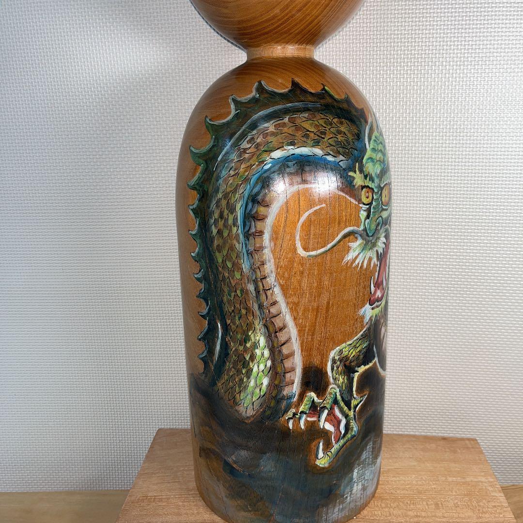 ⭕️⭕️2尺大　伝統こけし　木地山こけし　師匠伊藤常治　元祖　佐々木春男作