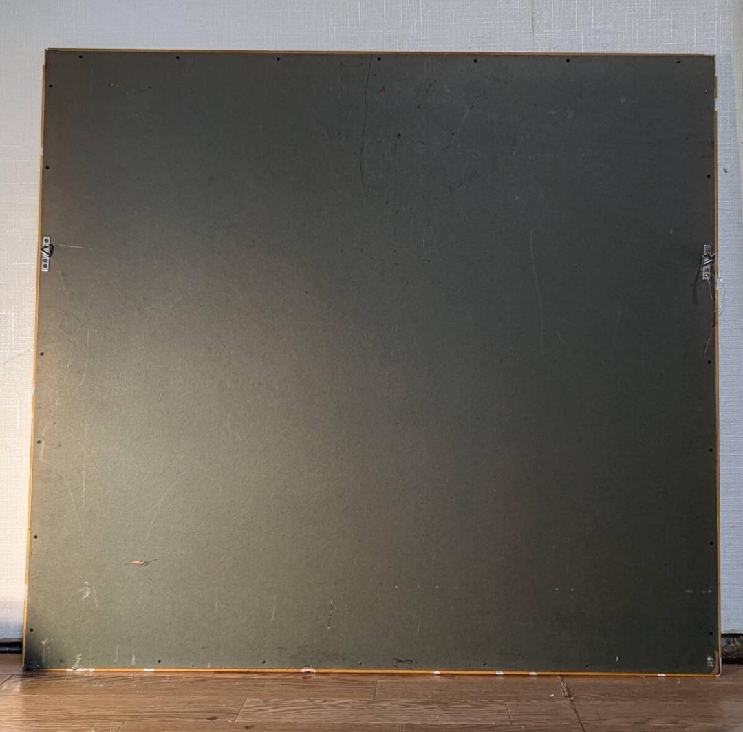 【真作】版画　技法不明　地中海の風景　輝く青と白のコントラスト　V114