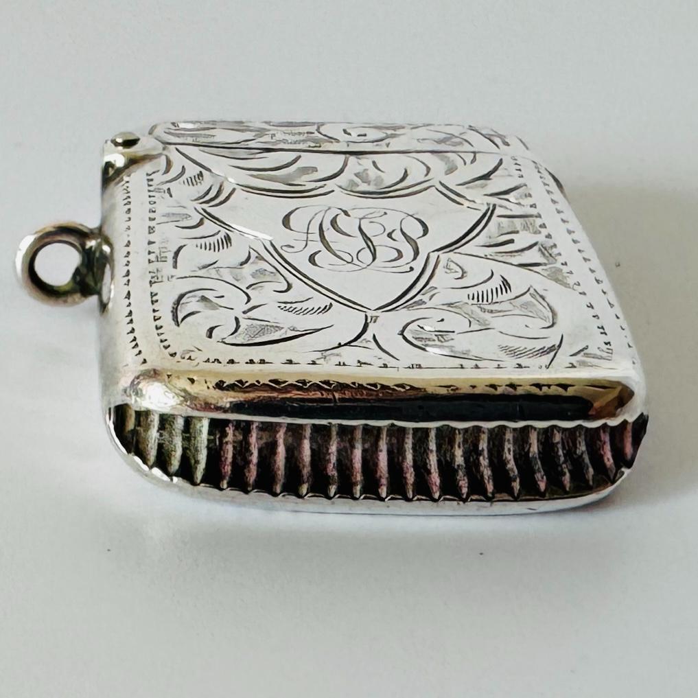 ★1910年代 英国 ★アンティーク 純銀製 マッチケース イギリス 925