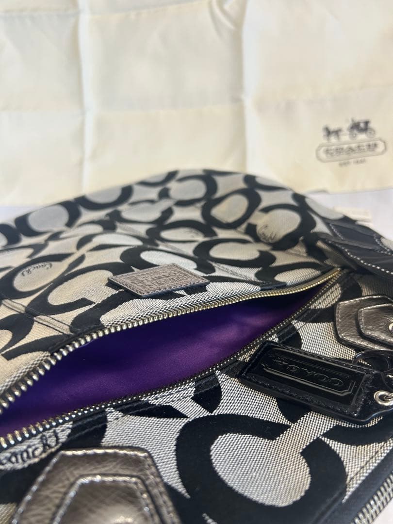 【未使用】COACH コーチ ショルダー・トートバッグ ブラックグレー