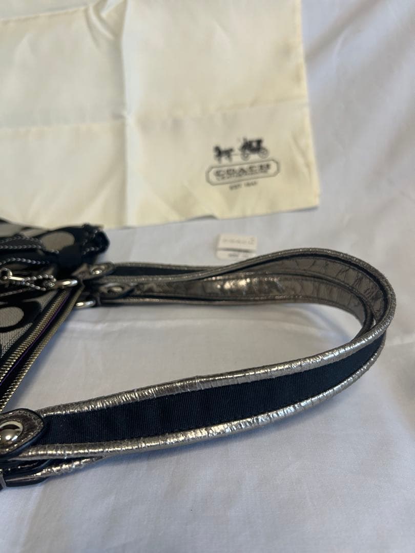 【未使用】COACH コーチ ショルダー・トートバッグ ブラックグレー