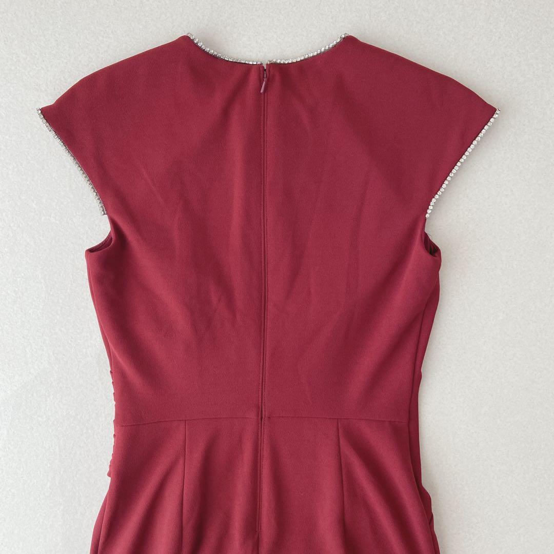 TADASHI SHOJI タダシショージ　ワインレッドタイトドレス　2020年