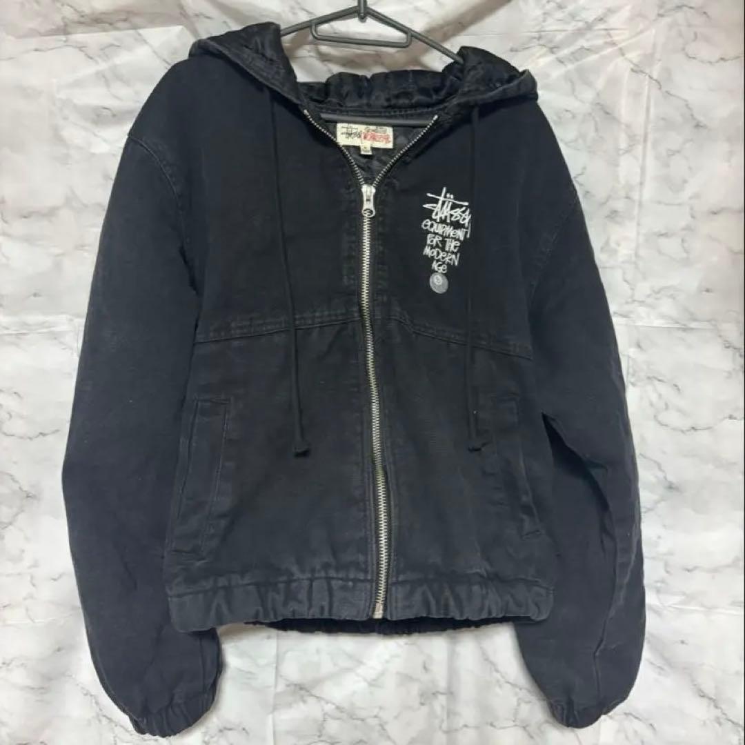 Stussy Quality Workgear M ブラックジャケット