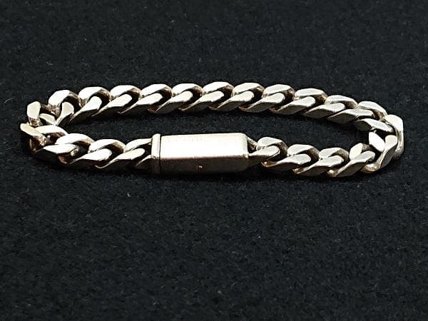 超レア廃盤品GUCCI 喜平 フラットリンクチェーン ブレスレットシルバー