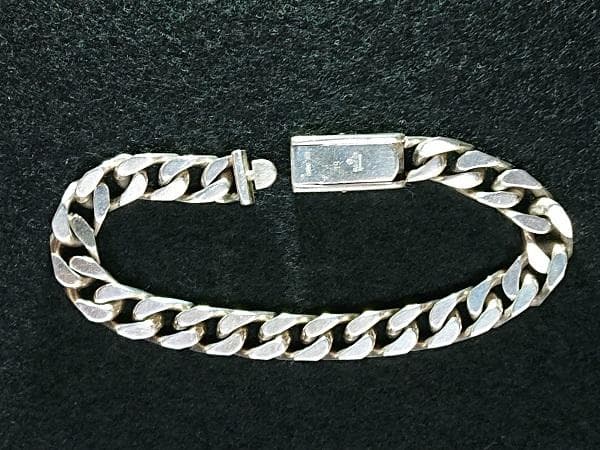 超レア廃盤品GUCCI 喜平 フラットリンクチェーン ブレスレットシルバー