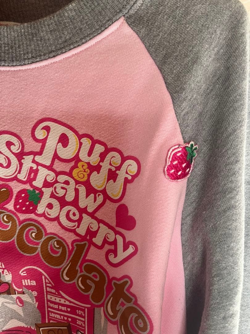 最終お値下 メゾピアノ L 160 ベリエちゃん トレーナー ピンクいちご レア