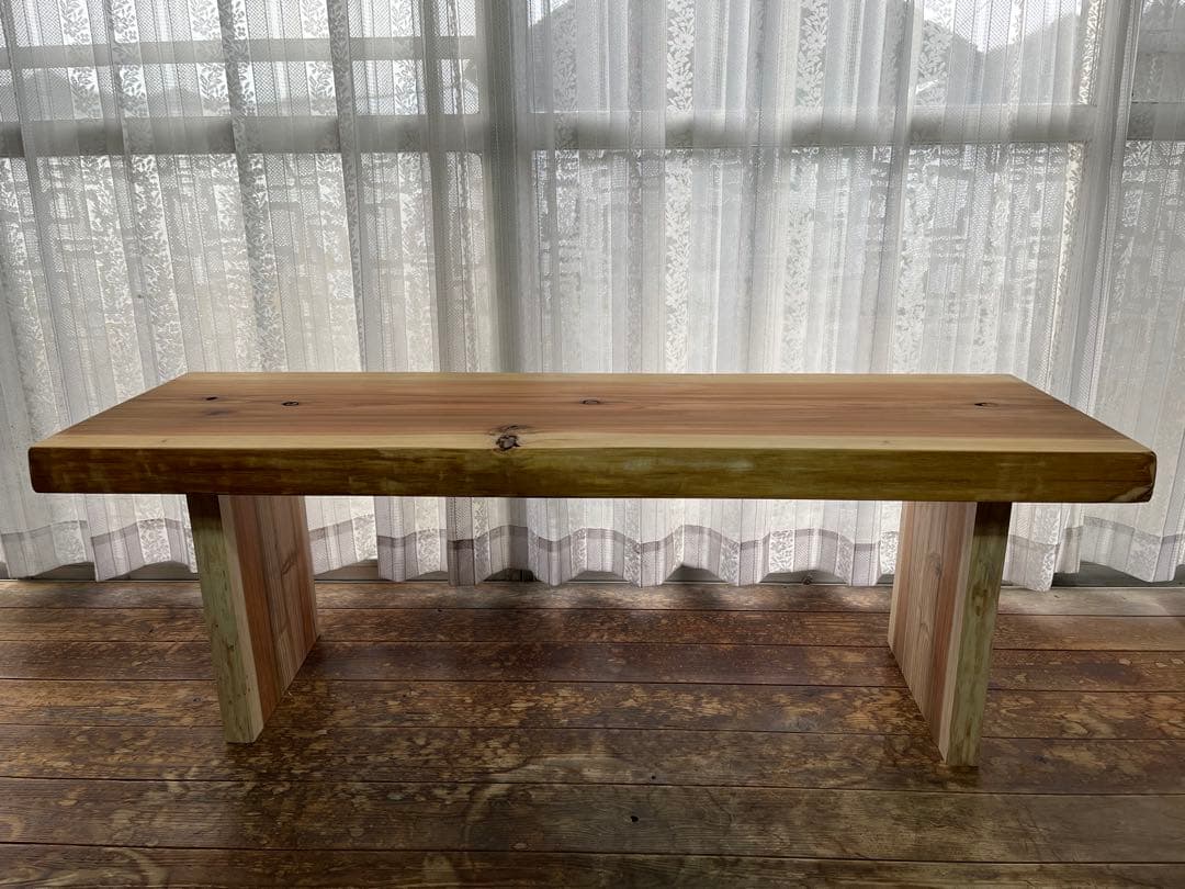 杉　ローテーブル　無垢材　一枚板　テーブル　ダイニングテーブル　机