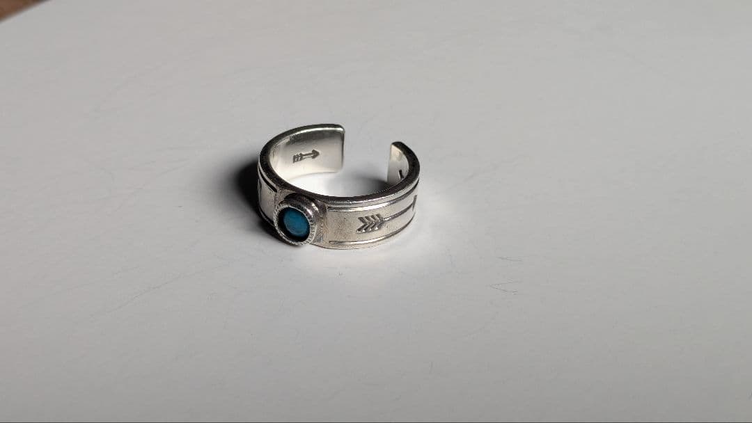 north works ターコイズ シルバーオープンリング 25号