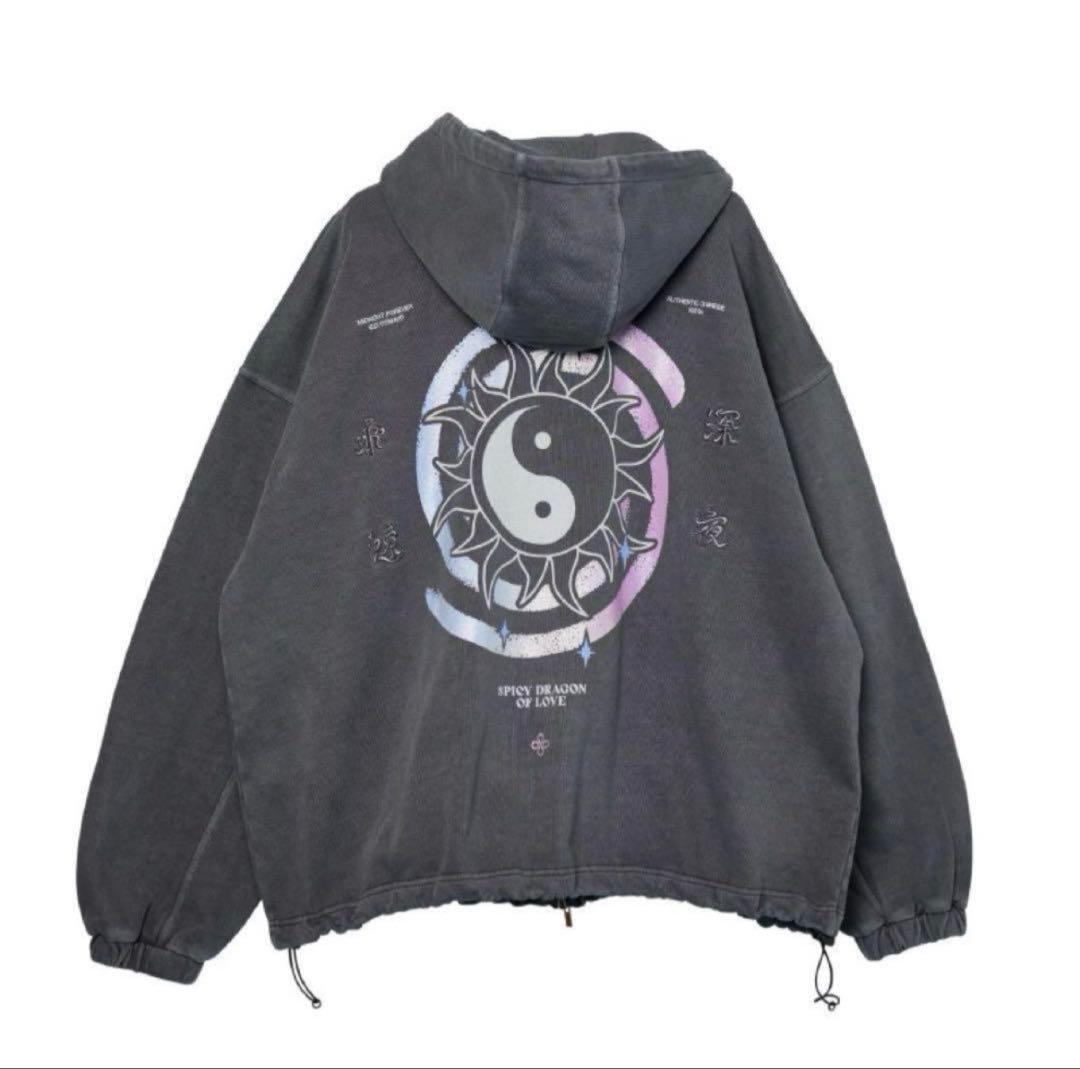 ずとまよ　ずっと真夜中でいいのに　陰陽パーカー　ダブルジップ　ジャケット　XL