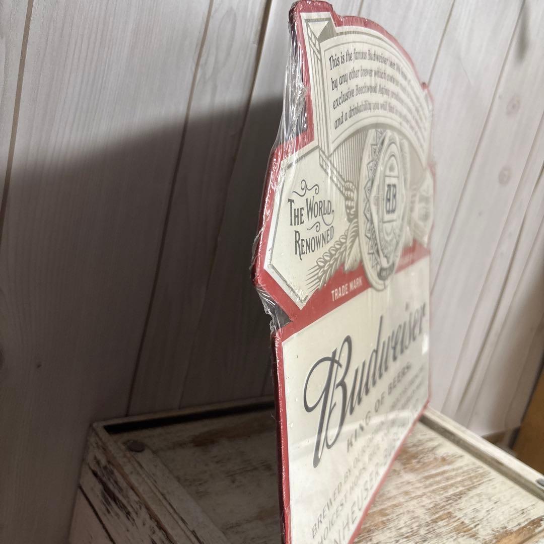 正規Budweiserバドワイザーガレージブリキ看板アメリカン雑貨メタルプレート