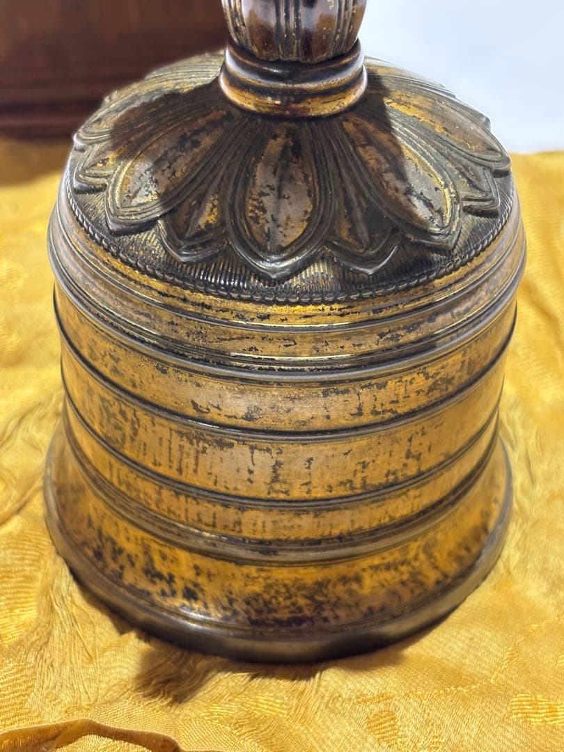 鎌倉時代箱書「金銅五鈷鈴 金剛鈴」1点|密教法具 仏具 真言宗 高野山 弘法大師