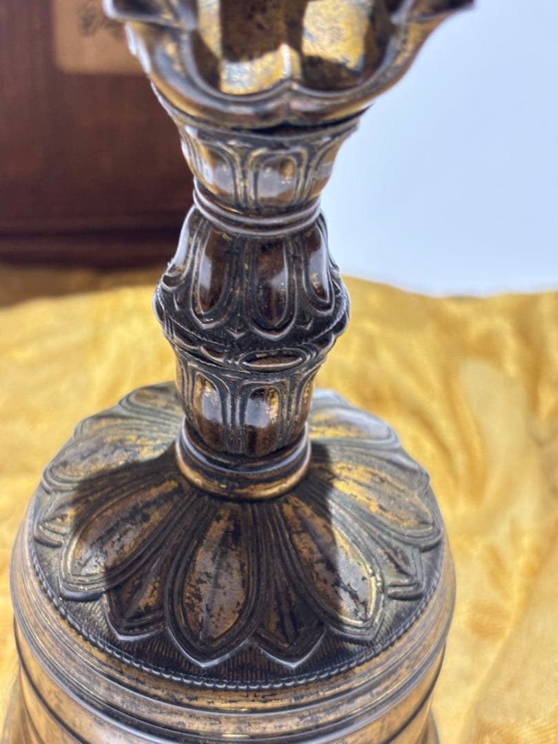 鎌倉時代箱書「金銅五鈷鈴 金剛鈴」1点|密教法具 仏具 真言宗 高野山 弘法大師