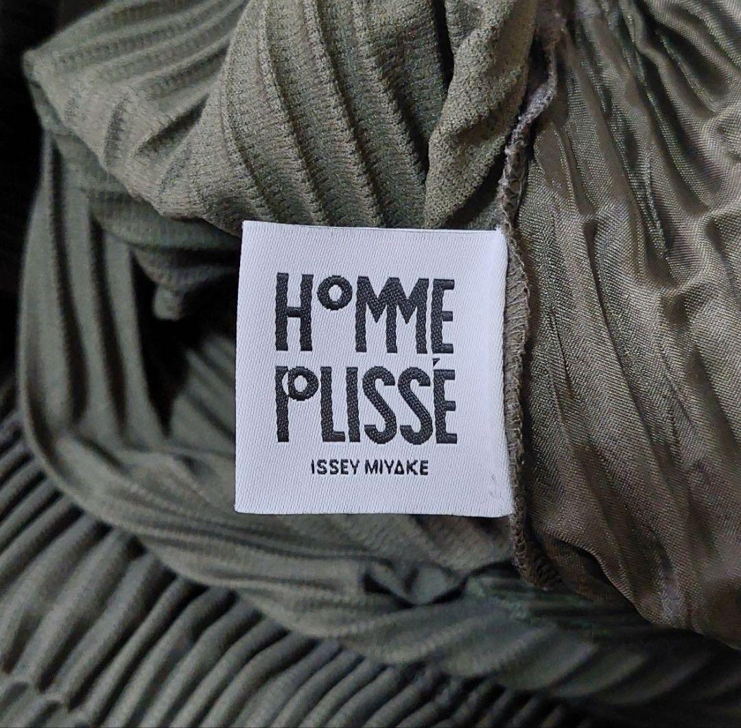 homme plisse オムプリッセ プリーツ サルエルパンツ モスグリーン