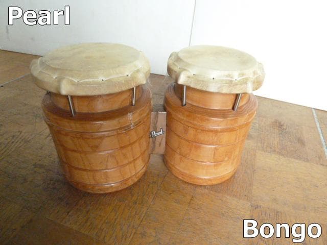 【中古】Pearl パール ウッドボンゴ 打楽器 パーカッション ボンゴ 太鼓